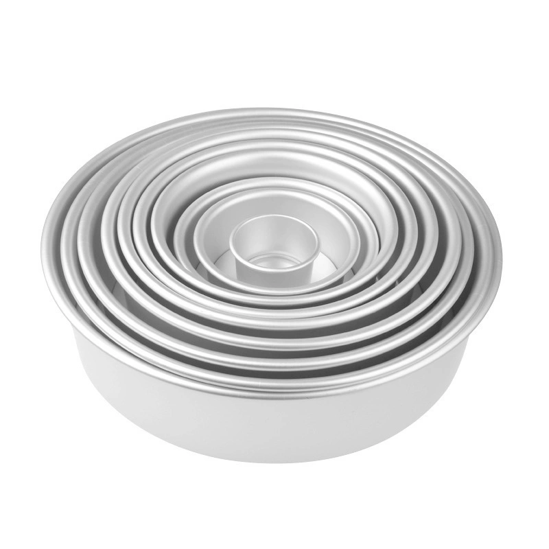 Round Cake Tin with Removable Base Aluminum Alloy Round Cake Pan Round Cake Bakeware Esg14411