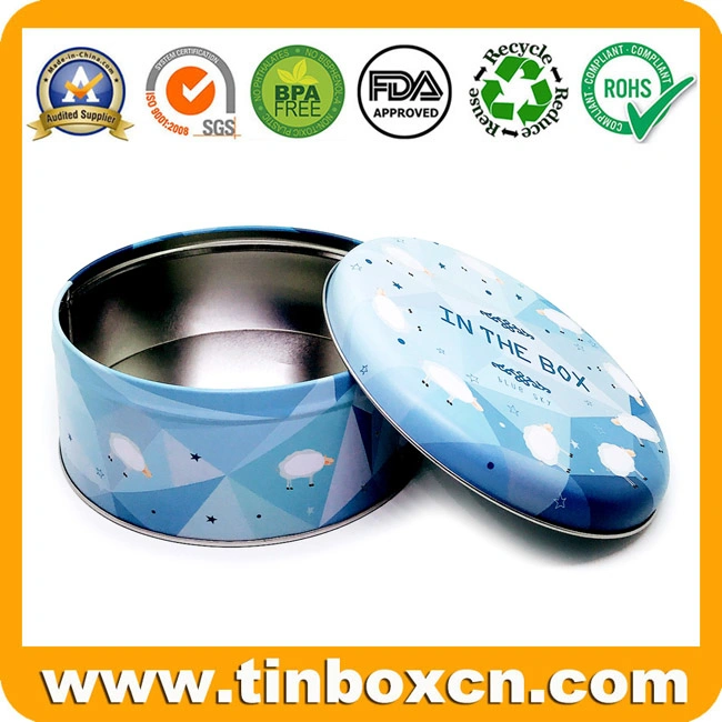 Bake Packaging Box Large Metal Round Cake Tins for Food