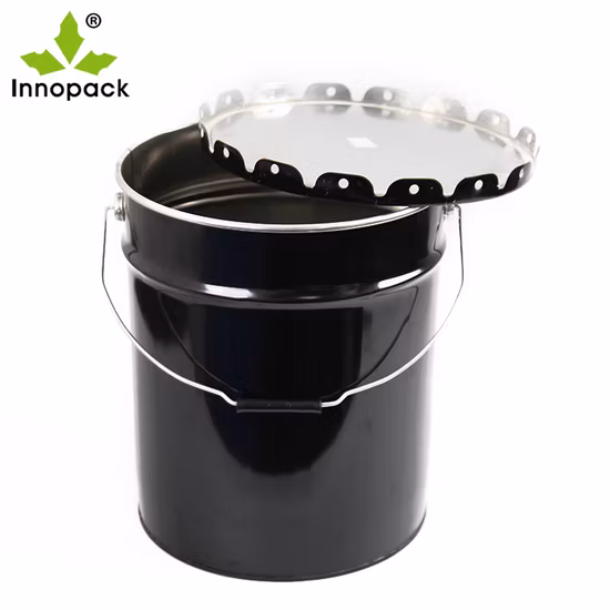 Balde de lata 20L para cães, recipiente de lata para alimentos para animais de estimação com 2 alças